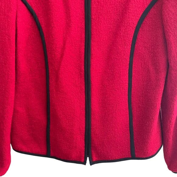 TRANSITIONS Wool Blend zip up Blazer Jacket Womens Size S EUC CLASSY! - Picture 10 of 10